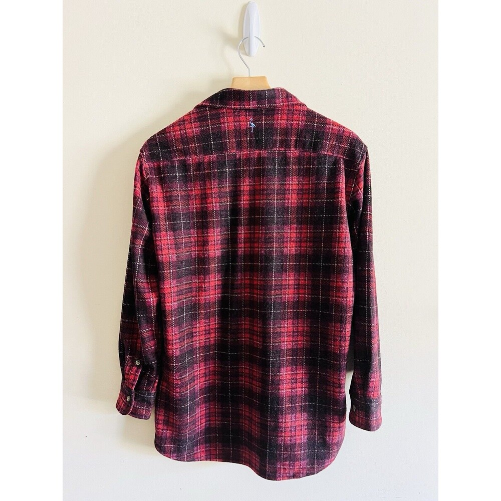 Tailorbyrd The Sweatershirt Mens M Red Buffalo Check Plaid Super Soft Flannel - Picture 4 of 5